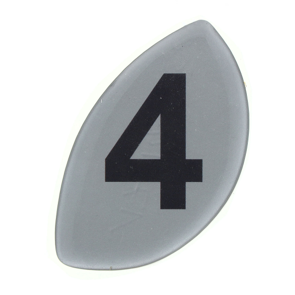 Aufkleber, Klebefolie Ziffer 4, Simson S51, S53, S70, SR50, SR80, KR51/2